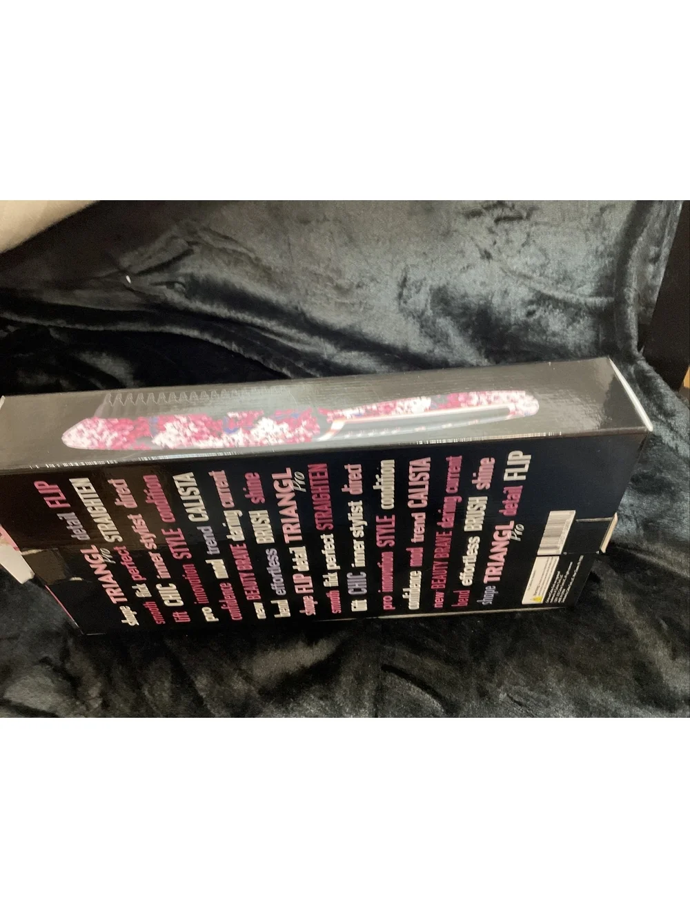 NIB Calista TrainglPro Heated Detailer Brush in Black And Rose Gold-NEW
